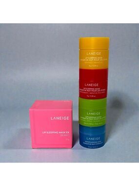 (5) Laneige Lip & Water Sleeping Mask Set Bundle Overnight Lip Treatment